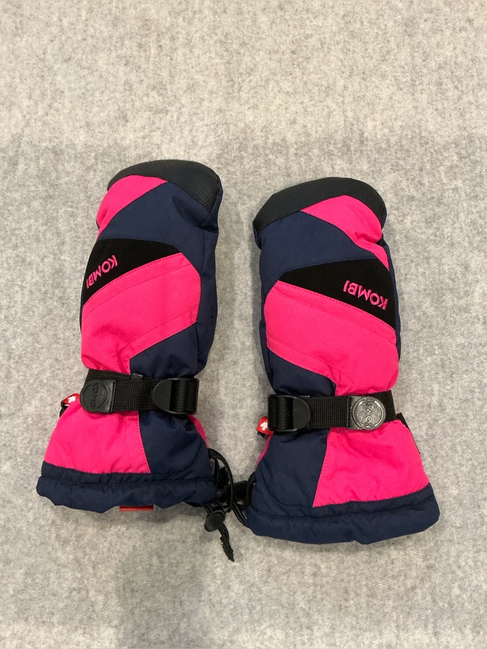KOMBI - Kids SKI/ SNOW BOARD Waterproof Mittens in Pink & Navy